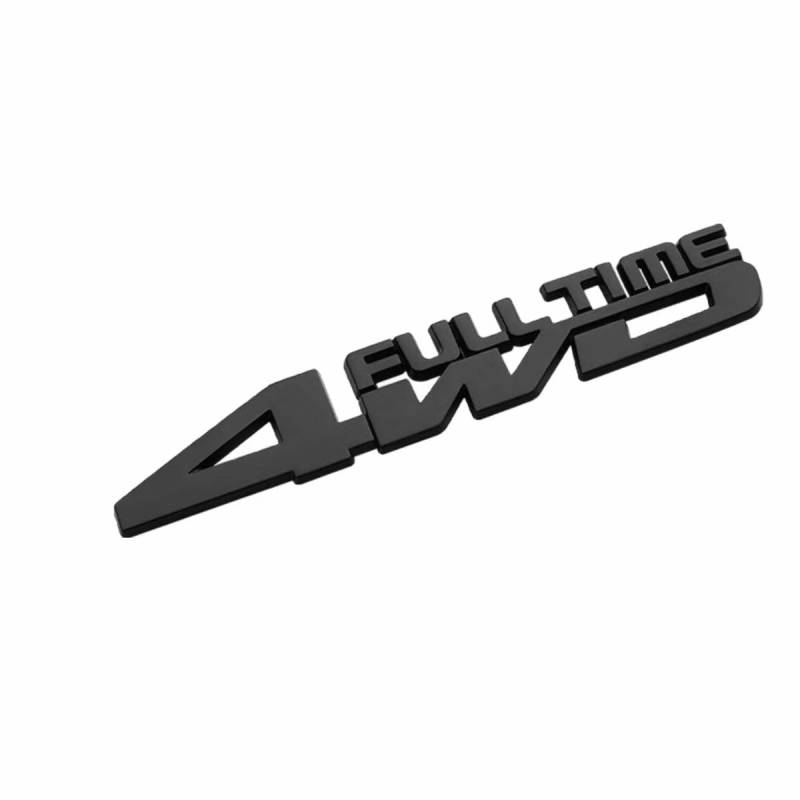 Auto Emblem Abzeichen Aufkleber für Dacia Duster,3D Logo Metal Dekoration Schriftzug Karosserie Kofferraum Selbstklebend Sport Buchstaben Auto Zubehör,Black-4WDFULLTIME von DDHHBH