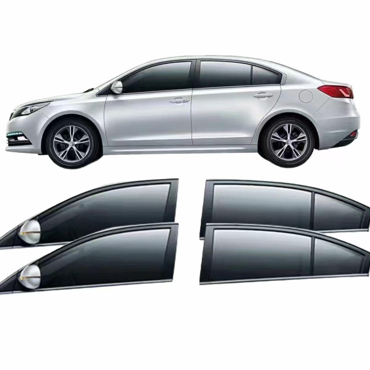 Sonnenschutz Auto Seitenfenster Baby für Peugeot 407,Verbessertes 20D Carbon Mesh mit UV Schutz Auto Fenster Sonnenblende für Kinder Erwachsene Haustiere von DDHHBH