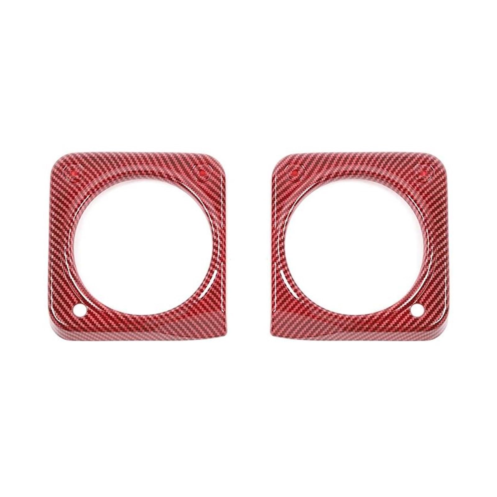 Autocollants Auto Dashboard Dekoration Rahmen Abdeckung Trim Aufkleber Innen Zubehör Für Jimny JB64 JB74 2019 2020 2021 2022(Carbon Red) von DDRPAD