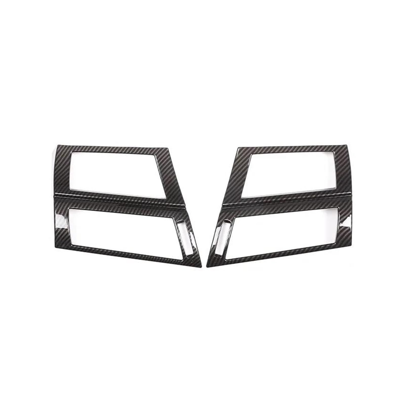 Autocollants Für X5 X6 E70 E71 2008-2013 Auto Vorderseite Klimaanlage Vent Rahmen Trim Auto Zubehör(Carbon black) von DDRPAD