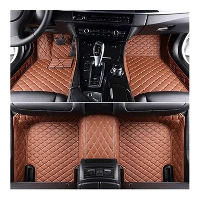 Automatten der Serie Auto-Fußmatten maßgefertigte Auto-Bodenmatte für F46 für 2er Gran Tourer 2014 2015 2016 2017 2019 Auto-Innendetails Teppich(Brown) von DEAVER