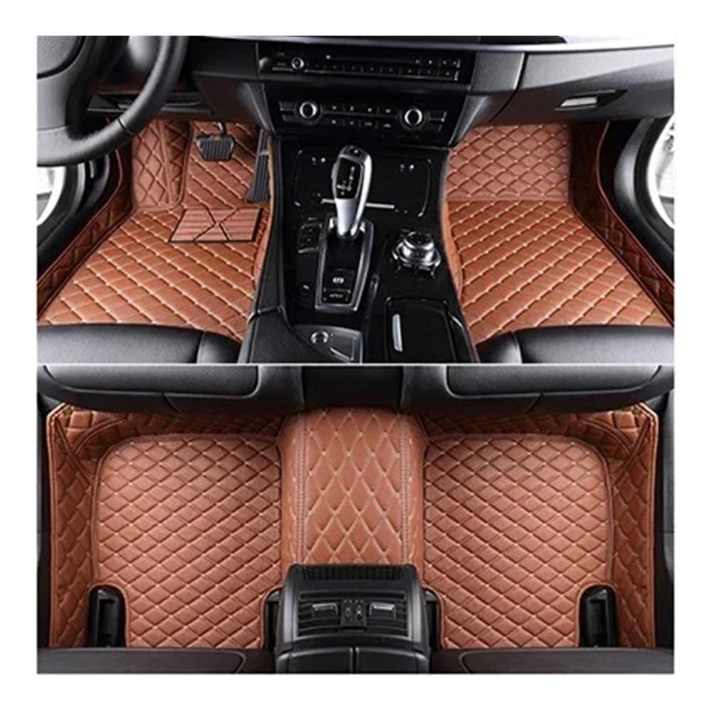 Automatten der Serie Auto-Fußmatten maßgefertigte Auto-Fußmatten Für Land Für Rover für Range Für Rover Für Evoque Für Cabrio 2016 2017 2018 Innendetails Autoteppich(Brown) von DEAVER