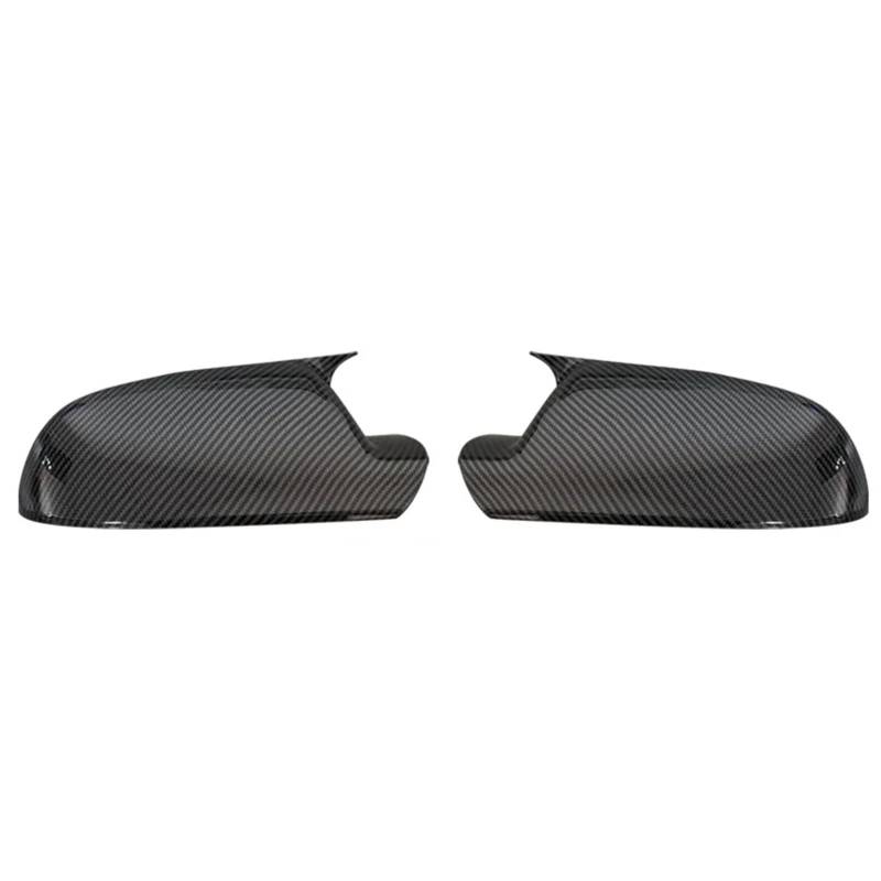 Rückspiegelkappen Links rechts glänzend schwarze Außenspiegel-Abdeckkappe für Audi A4 B8.5 S4 2011-2016 A3 8P 2010-2013 A5 S5 2010-2016(Carbon fiber pattern) von DEBLAN