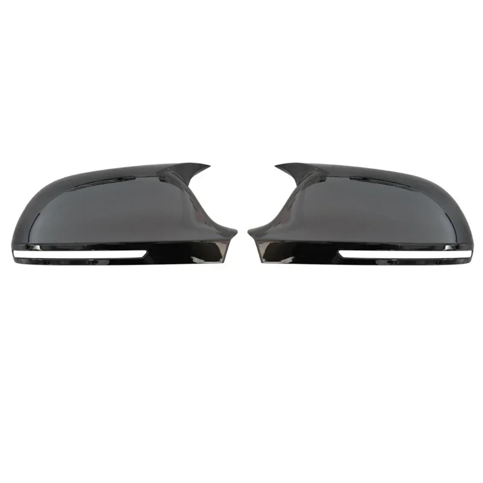 Rückspiegelkappen Spiegelabdeckung in Carbonfaser-Optik, schwarz, Ersatz B8 8K für Audi A4 S4 A5 S5 A6 S6 A8 S8 Q3 SQ3 A3 D3 8P 4F C6(Bright black) von DEBLAN