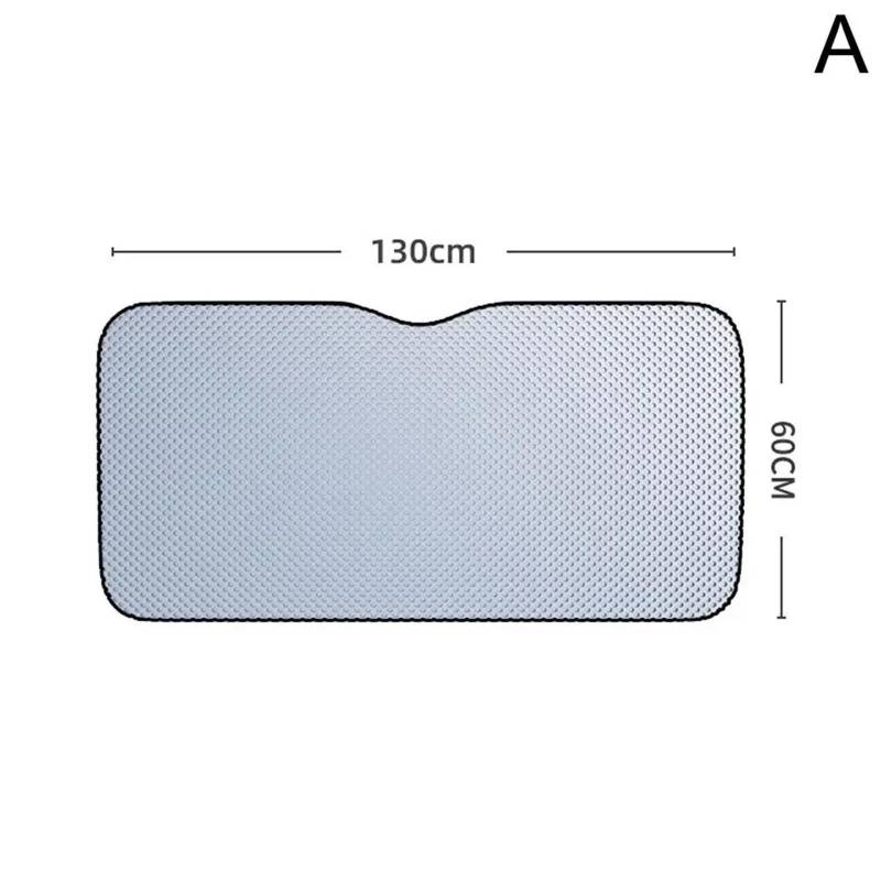 130 * 60140 * 70 Auto Windschutzscheibe Faltbare Visier Schutz Reflektor Tragbare Windschutzscheibe Bildschirm Atmungsaktive Abdeckung Frontscheibenabdeckung(A) von DECFOIKN