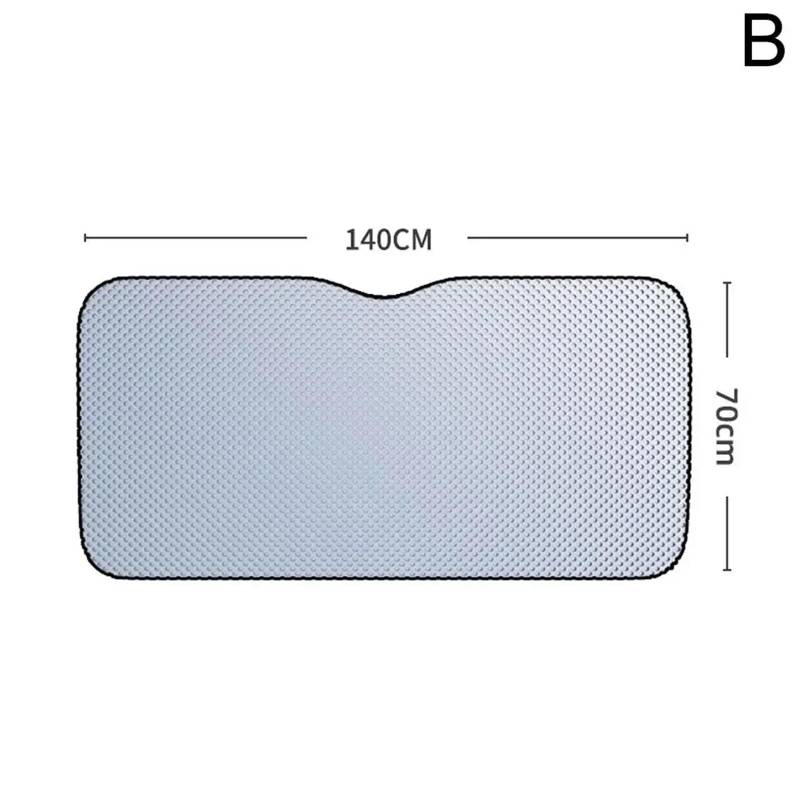 130 * 60140 * 70 Auto Windschutzscheibe Faltbare Visier Schutz Reflektor Tragbare Windschutzscheibe Bildschirm Atmungsaktive Abdeckung Frontscheibenabdeckung(B) von DECFOIKN