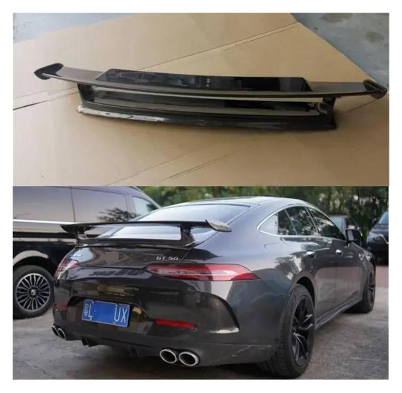 Auto Heckspoiler Flügel Für Benz AMG GT43 GT50 GT53 GT63S 2019 2020 2021 2022 Carbon Faser Auto Hinten Flügel Stamm Lip Spoiler von DECFOIKN