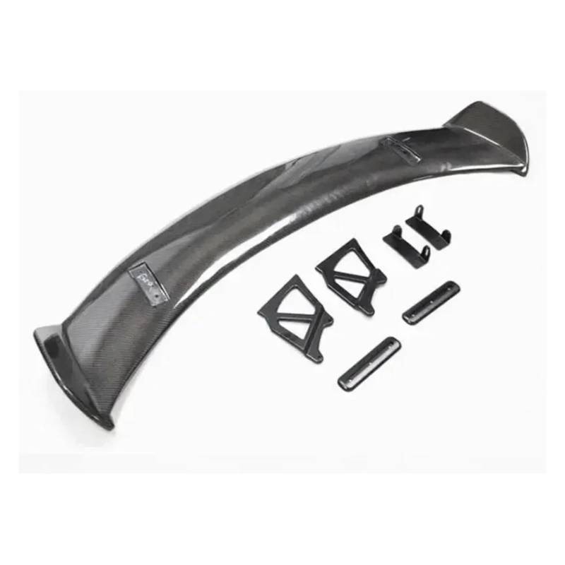 Auto Heckspoiler Flügel Für Cayman Boxster 718 981 987 2013-2023 GT4 Carbon Faser Auto Hinten Flügel Stamm Lip Spoiler(Carbon) von DECFOIKN