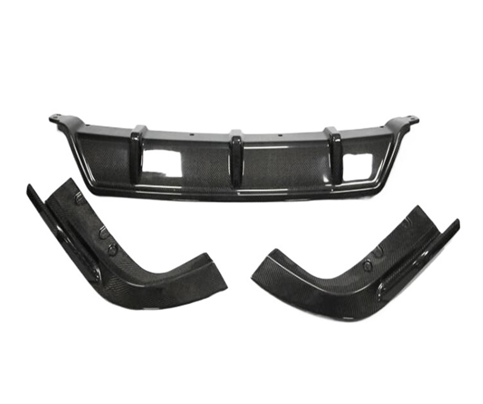 Auto Heckspoiler Flügel Für G05 X5 2019-2022 Carbon Auto Stoßstange Vorne Lippe + Hinten Diffusor + Seite Rock + Spoiler + Grills Grille + Rückansicht Kappe Körper Kit(XL125V Black) von DECFOIKN