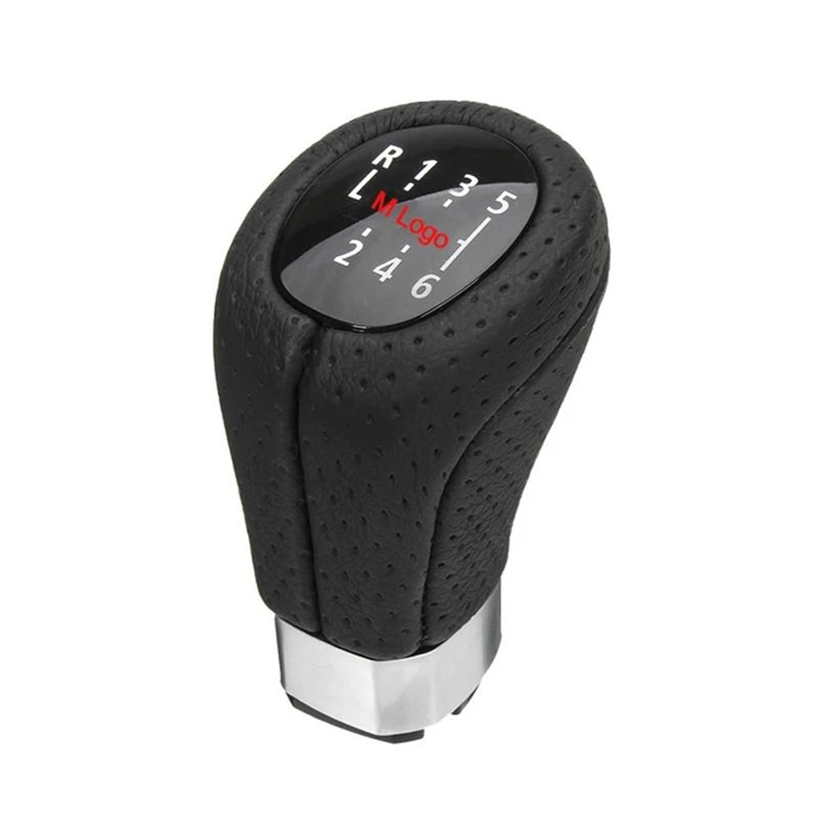 Auto-Schaltknauf Auto Schaltknauf 5 Gang 6 Gang Für E90 E91 E92 LHD Manuelle Getriebe Griff Hebel Stick Mit PU Boot(6 M Logo Shift Knob) von DECFOIKN