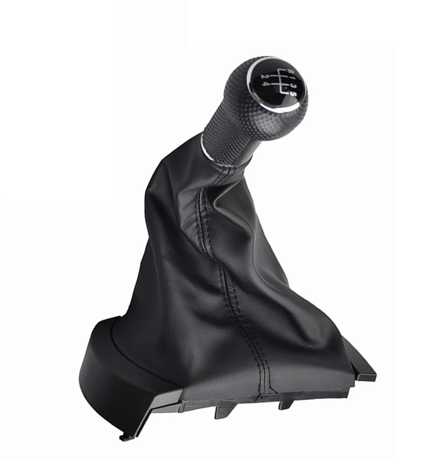 Auto-Schaltknauf Für SEAT Für Ibiza 2002 2003 2004-2010 MT 12mm 5/6 Geschwindigkeit Auto Schaltknauf Hebel Shifter Gaitor Boot Auto Zubehör(5 speed) von DECFOIKN