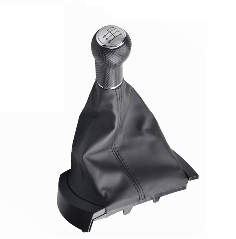 Auto-Schaltknauf Für SEAT Für Ibiza 2002 2003 2004-2010 MT 12mm 5/6 Geschwindigkeit Auto Schaltknauf Hebel Shifter Gaitor Boot Auto Zubehör(6 speed-1) von DECFOIKN