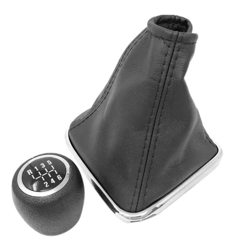 Auto-Schaltknauf Kompatibel Mit Chevrolet Für Chevy Für Cruze 2008 2009 2010 2011 2012 2013 2014 5 6 Gang Auto Schaltknauf Kofferraumabdeckung Handballzubehör(6 Knob Boot Cover) von DECFOIKN