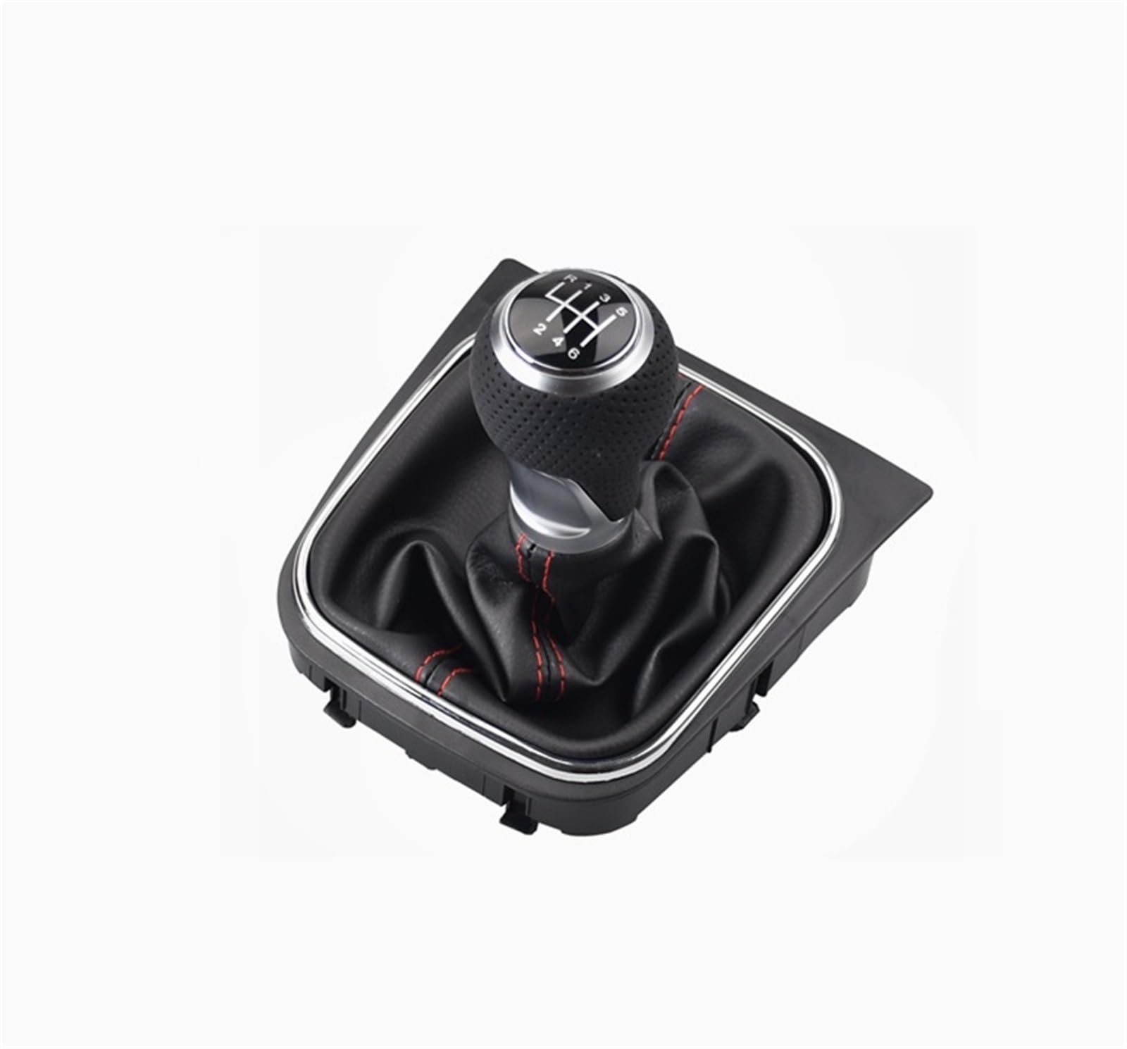 Auto-Schaltknauf Kompatibel Mit VW Für Golf 5 MK5 Rabbit Jetta 2004 2005 2006 2007 2008 2009 Für Golf 6 Jetta MK6 2010–2014 5 6-Gang-Schaltknauf(6 Speed-Silver) von DECFOIKN