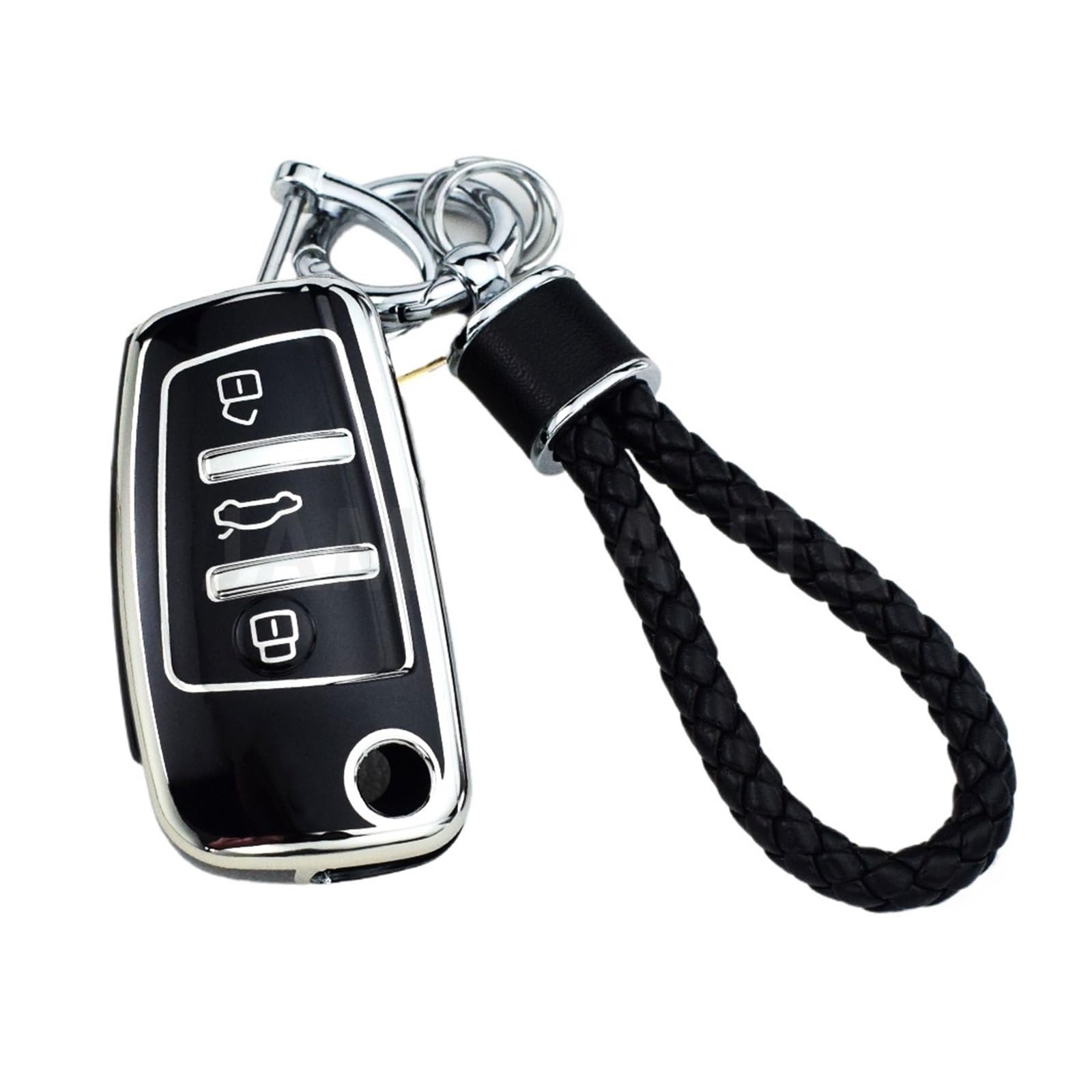 Auto Schlüsselgehäuse Für A1 A3 A6 A6L Q2 Q3 Q7 TTS R8 S6 RS3 Schutz TPU Auto Flip Schlüssel Fall Abdeckung Shell Fob Schlüsselbund Auto Zubehör(Set 9) von DECFOIKN