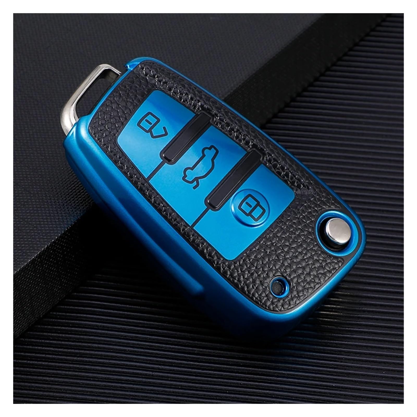 Auto Schlüsselgehäuse Für C6 R8 A1 A3 Q3 A4 A5 Q5 A6 A7 S6 B6 B7 B8 8P 8V 8L TT RS Sline Zubehör TPU 3 Tasten Auto Schlüssel Fall Abdeckung(Blue) von DECFOIKN