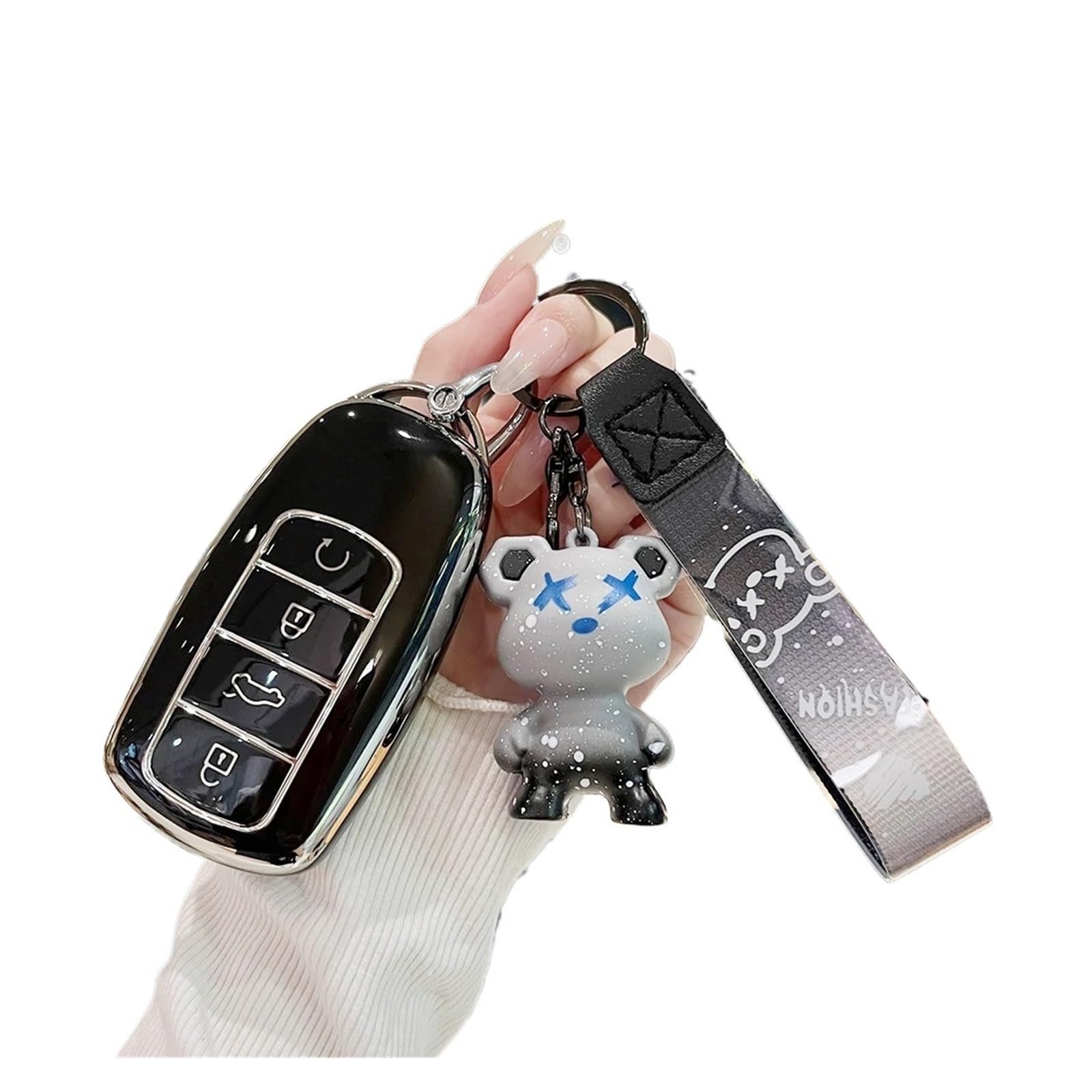 Auto Schlüsselgehäuse Für Chery Omoda 5 C5 Tigo 7 8 Pro Max Tigo 7 8 Plus Arrizo 5 Plus Jaecoo 2023 Keychain Auto Schlüssel Zubehör Halter Schlüssel Abdeckung Fall(XL1000V RED LG) von DECFOIKN