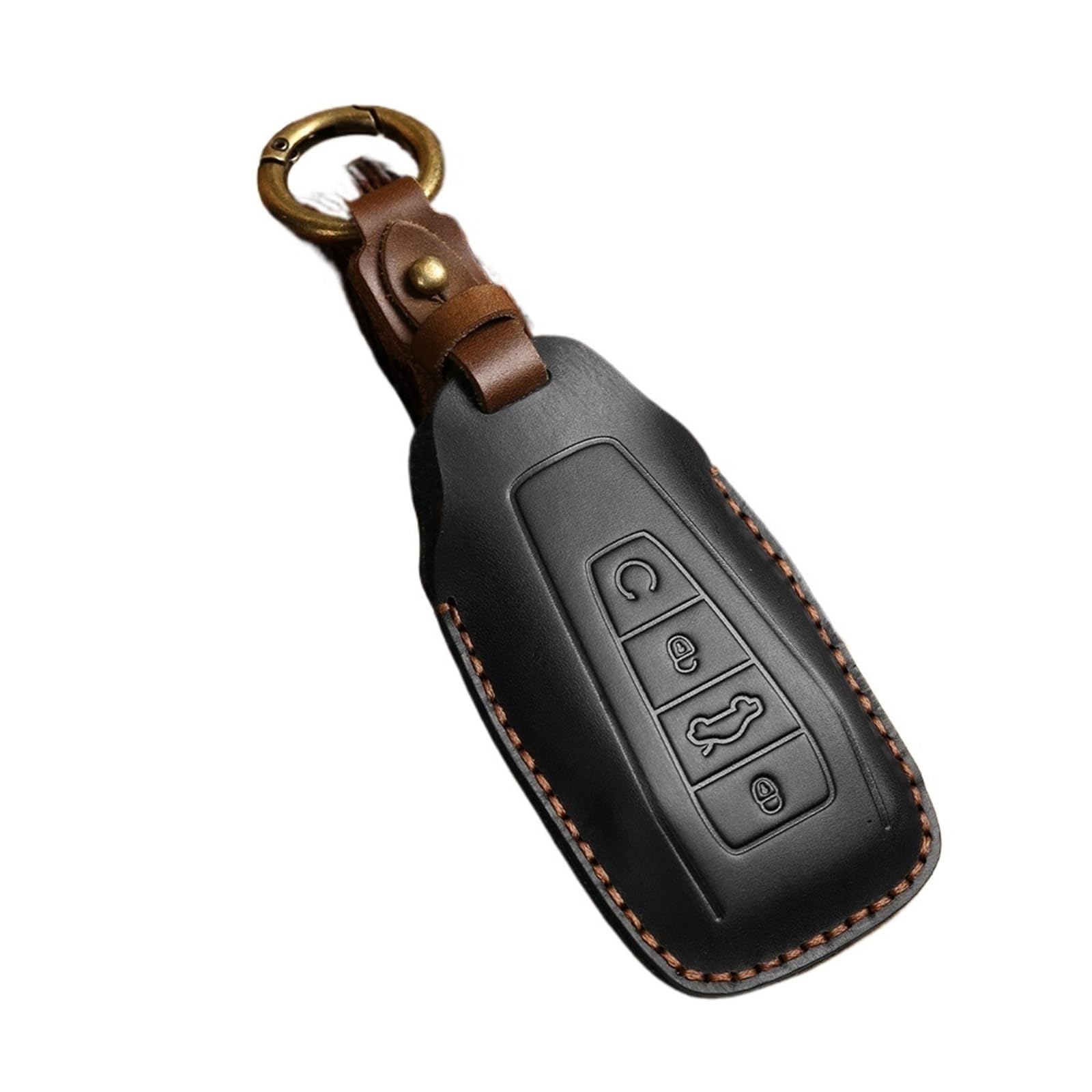 Auto Schlüsselgehäuse Für Geely Coolray X6 Emgrand Global Hawk GX7 Fernbedienung Zubehör Auto-Styling Schlüsselbund Auto Key Fob Abdeckung Fall Shell Halter Set(Black) von DECFOIKN