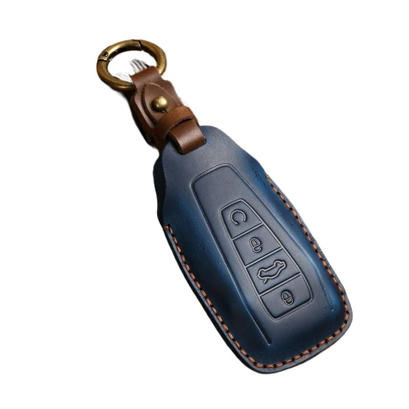 Auto Schlüsselgehäuse Für Geely Coolray X6 Emgrand Global Hawk GX7 Fernbedienung Zubehör Auto-Styling Schlüsselbund Auto Key Fob Abdeckung Fall Shell Halter Set(Blue) von DECFOIKN