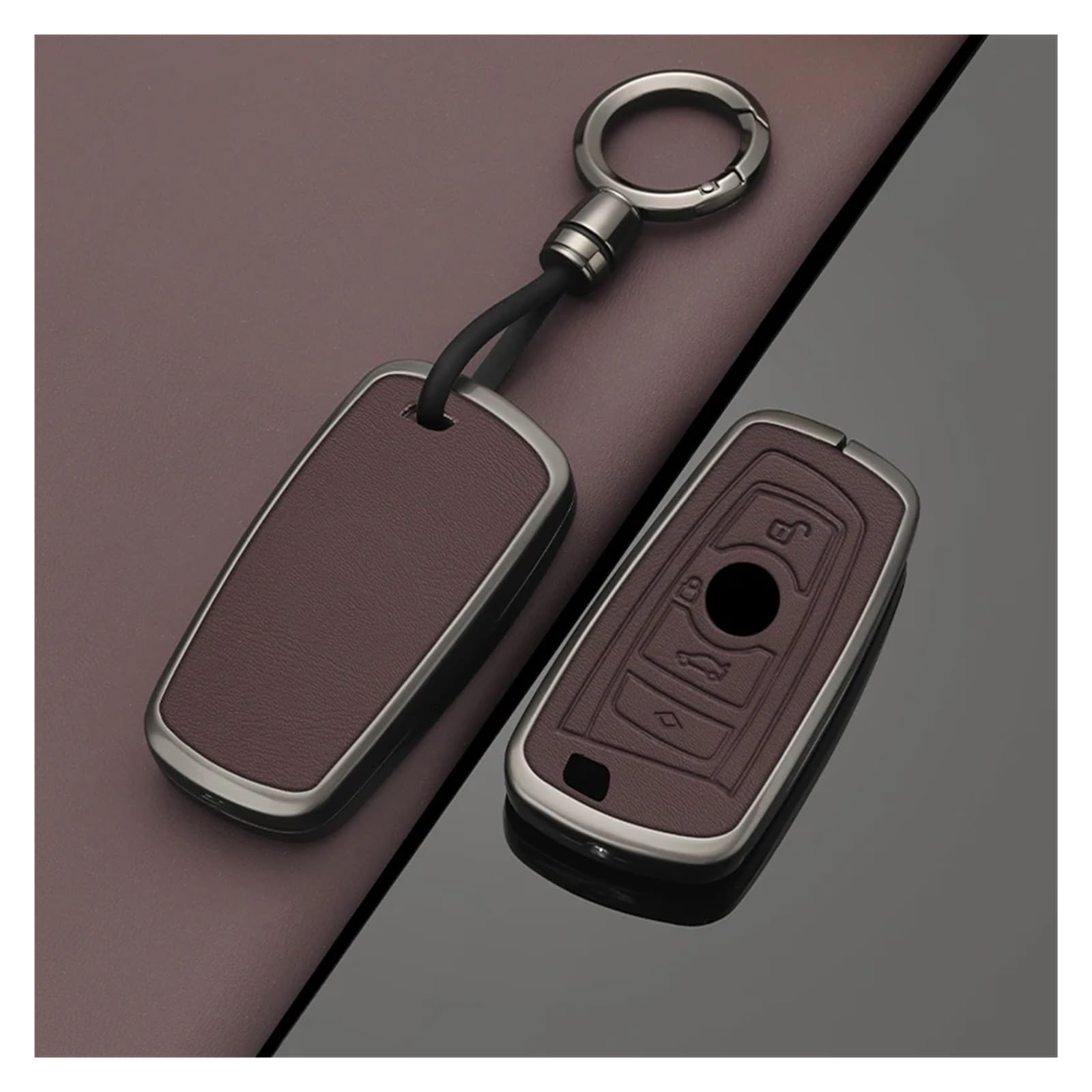 Auto Schlüsselgehäuse Für I7 X7 G07 LCI IX I20 X1 U11 7 Serie G70 G09 XM U06 G81 M3 Legierung Stil Auto Schlüssel Fall Abdeckung Shell Fob Keyless Zubehör(A Mocha Brown) von DECFOIKN