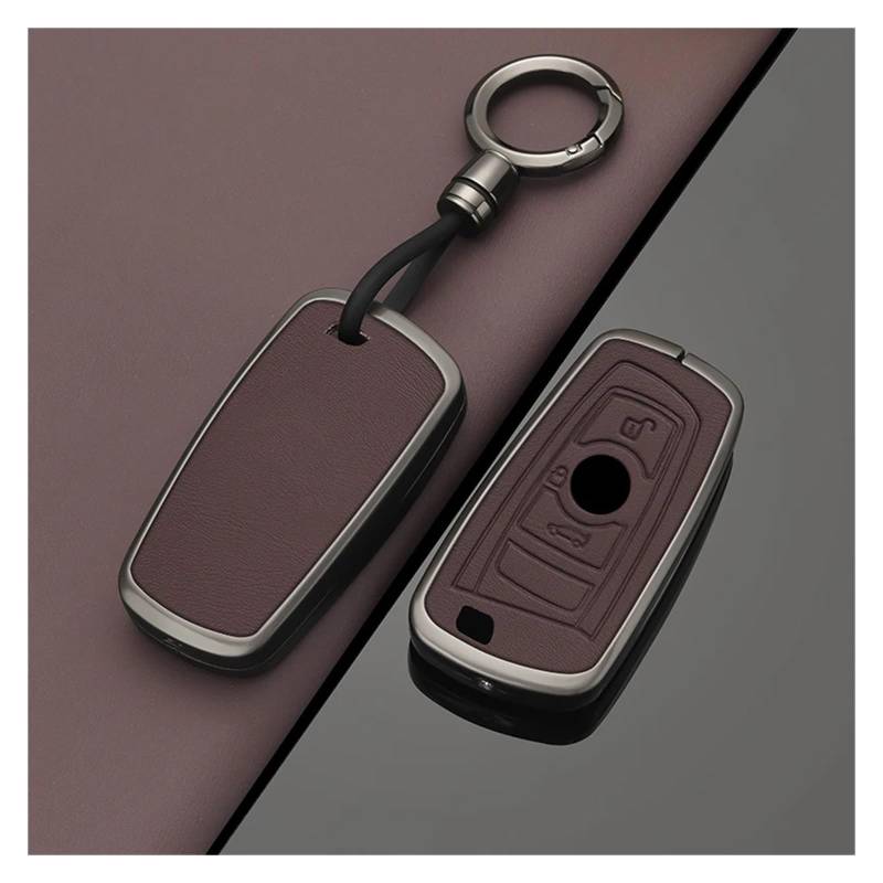 Auto Schlüsselgehäuse Für I7 X7 G07 LCI IX I20 X1 U11 7 Serie G70 G09 XM U06 G81 M3 Legierung Stil Auto Schlüssel Fall Abdeckung Shell Fob Keyless Zubehör(B Mocha Brown) von DECFOIKN