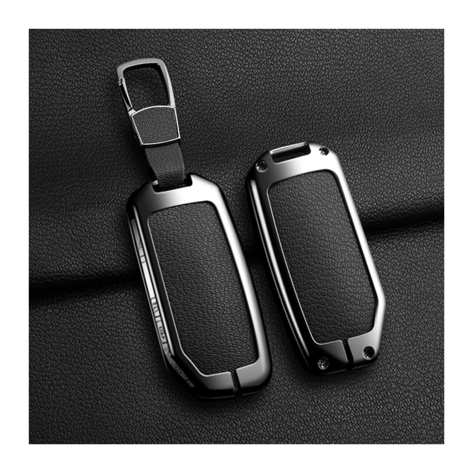 Auto Schlüsselgehäuse Für Kia K3 KX3 KX7 K5 Sportage Karneval Mpv Legierung Stil Auto Schlüssel Fall Abdeckung Shell Fob Smart Remote 2/3/4 Taste(A Black 2) von DECFOIKN