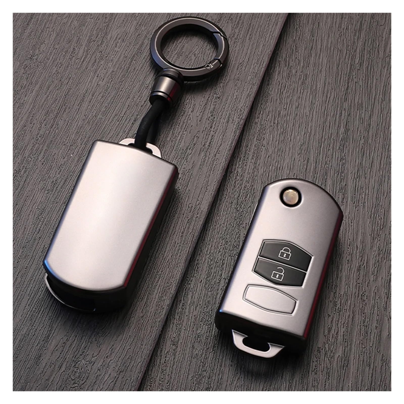 Auto Schlüsselgehäuse Für Mazda 2 3 5 6 CX7 CX9 RX8 MX5 MPV Demio TPU Auto Schlüssel Fall Volle Abdeckung Shell 2/3 Tasten Remote Shell Fob Tasche Zubehör(D Set 1) von DECFOIKN