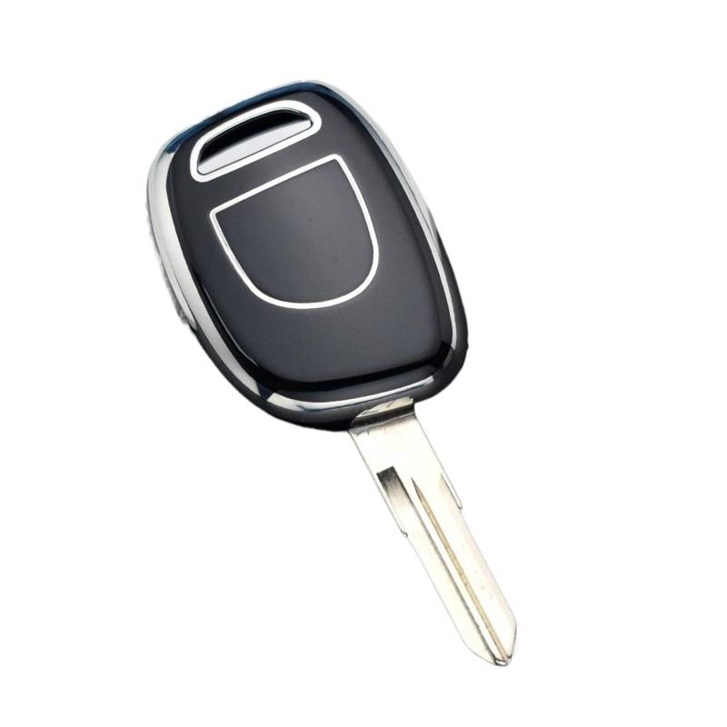 Auto Schlüsselgehäuse Für Renault Twingo Clio Kangoo Master TPU Auto Schlüssel Abdeckung Fall KEIN Chip Schlüssel Schutz Keyless Shell Fob Schlüsselbund Zubehör(Black Key Cover) von DECFOIKN