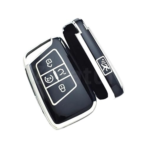 Auto Schlüsselgehäuse Für Skoda Superb A7 Auto Fernbedienung Schlüssel Fall Abdeckung Halter Zubehör 5 Tasten TPU Shell Fob Für VW Für Magotan Für Passat B8(Black Cover(SL)) von DECFOIKN