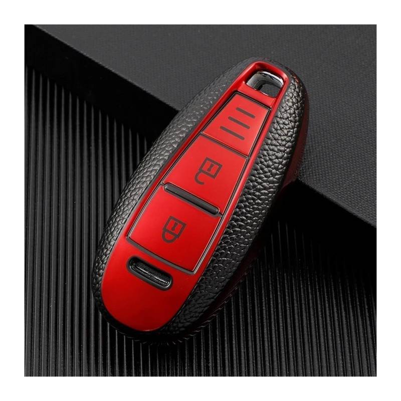 Auto Schlüsselgehäuse Für Suzuki Baleno Ertiga Ciaz Ignis Kizashi Swift SX4 S-Cross Vitars TPU Auto Smart Key Cover Fall Tasche Schutz Schlüsselanhänger(Red) von DECFOIKN