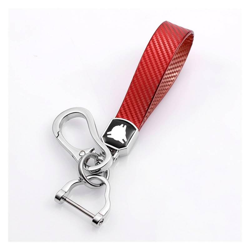 Auto Schlüsselgehäuse Für Volvo XC40 XC60 S90 XC90 V90 2017 2018 T5 T6 2015 2016 T8 TPU Fernbedienung Auto Schlüssel Fall Abdeckung Shell Keychain Zubehör(Red Chin) von DECFOIKN