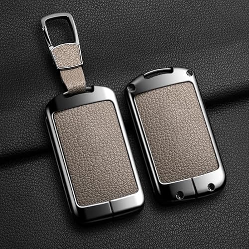 Auto Schlüsselgehäuse Für Volvo XC40 XC60 S90 XC90 V90 2017 2018 T5 T6 T8 Legierung Stil Auto Schlüssel Fall Abdeckung Shell Fob(A Elephant Grey 2) von DECFOIKN