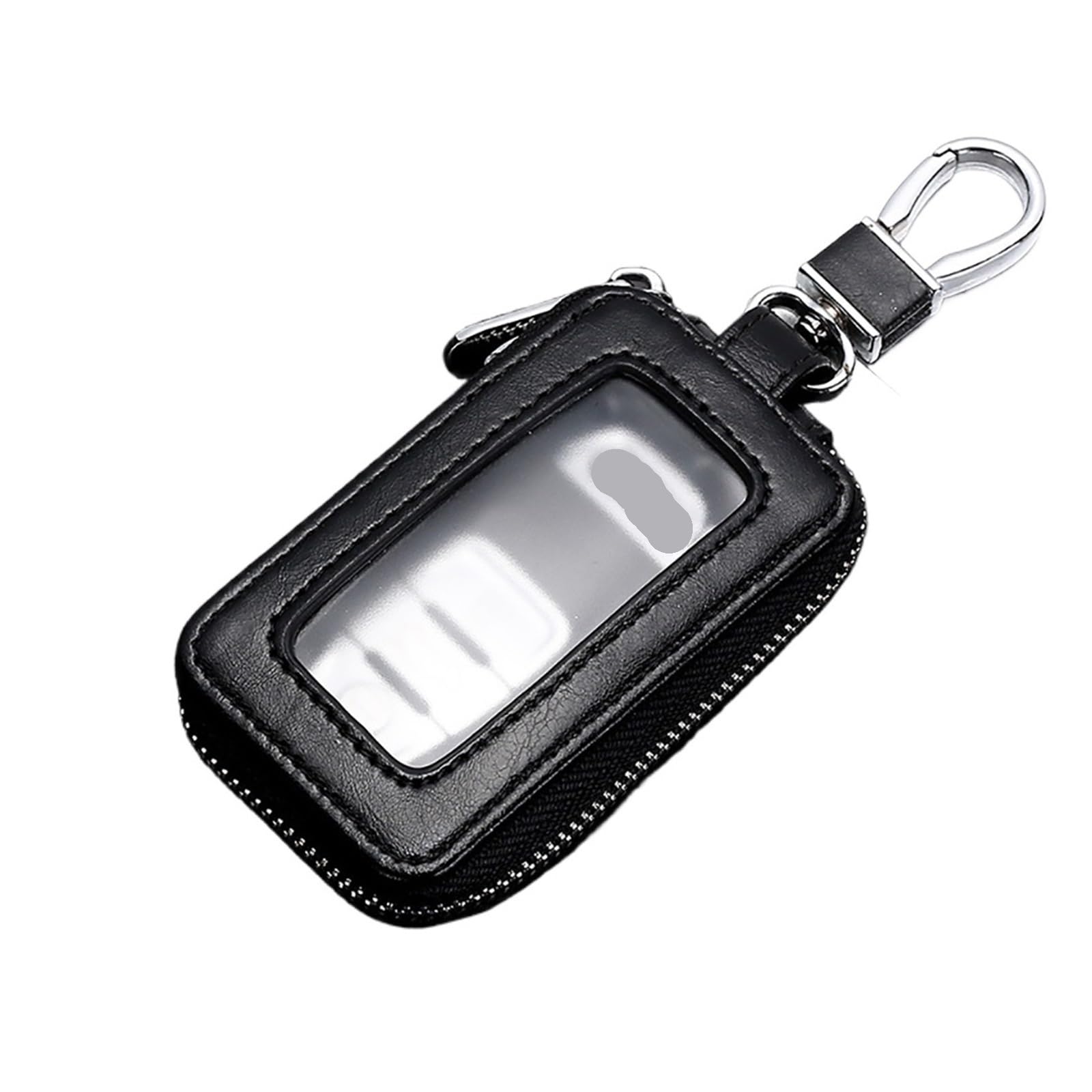 Auto Schlüsselgehäuse Universal Auto Fernbedienung Mini Schlüssel Taschen Transparent Sichtbar Schlüsselbund Fall Schlüssel Lagerung Schutz Tasche Schlüssel Abdeckung(Black) von DECFOIKN