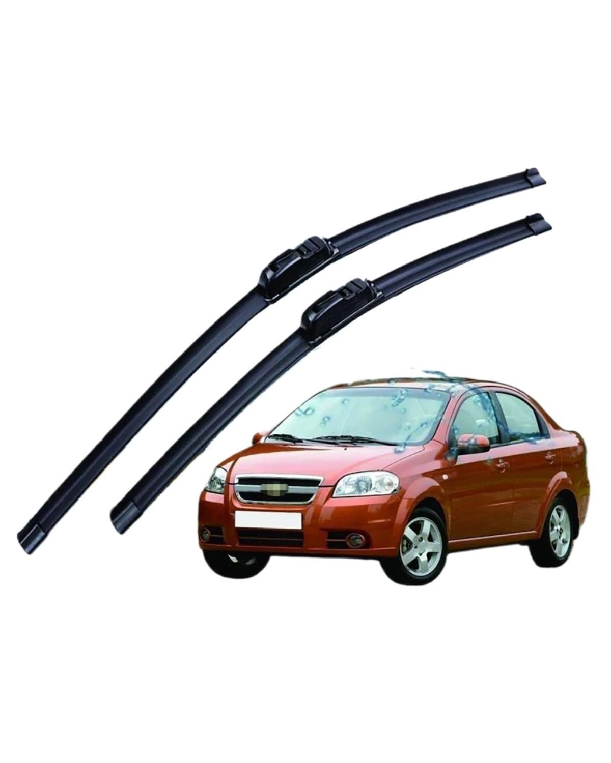 Automotive Scheibenwischer Für Aveo Für MK1 2002 2003 2004 2005-2011 Auto Scheibenwischer U-typ Weiche Gummi Rahmenlose Bracketless auto Scheibenwischer 22 "+ 16" von DECFOIKN