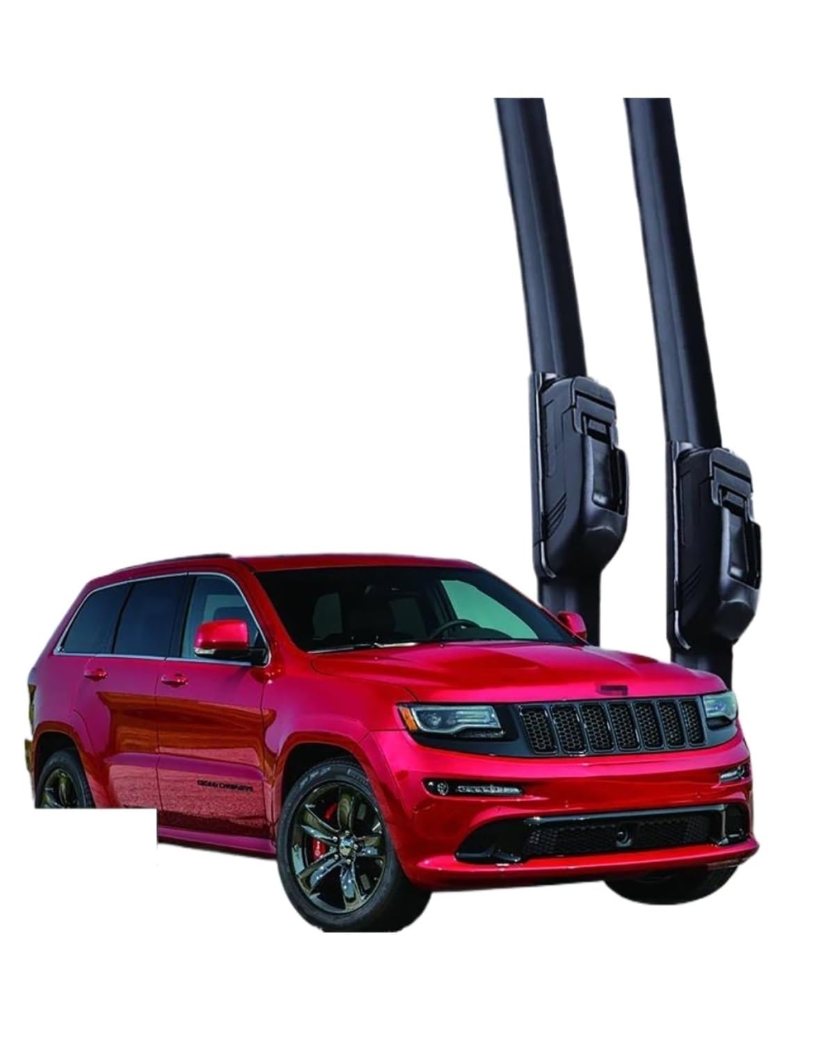 Automotive Scheibenwischer Für Grand Für Cherokee Für WK2 2013-2022 Auto Scheibenwischer U-typ Weiche Gummi Rahmenlose Bracketless 22 "+ 21" von DECFOIKN