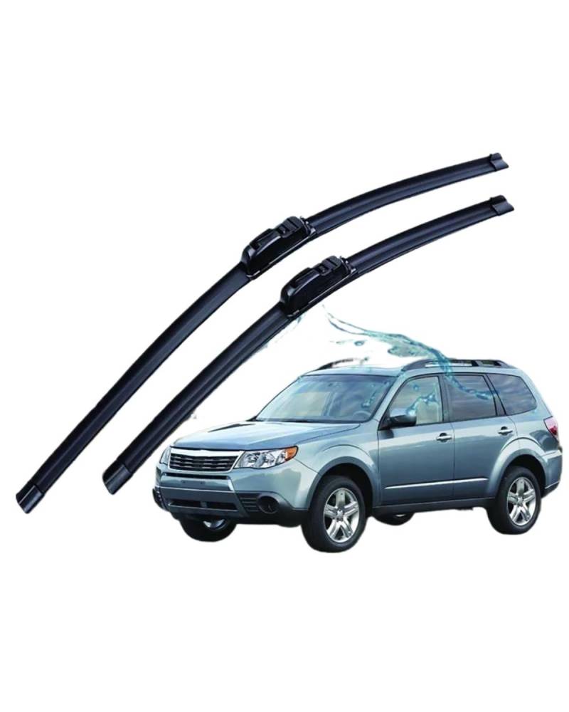 Automotive Scheibenwischer Für Subaru Für FORESTER Für MK3 2007-2012 Auto Scheibenwischer U-typ Weiche Gummi Rahmenlose Bracketless Auto scheibenwischer 24 "+ 18" von DECFOIKN