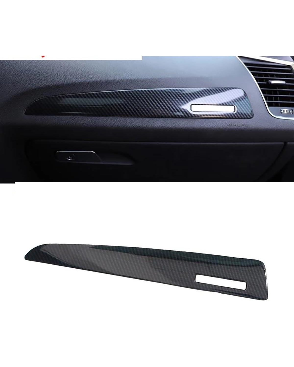 Console Panel Dekorabdeckung Für Q5 2010 2011 2012-2016 Auto LHD Konsole Armlehne Getriebe Shift Dekoration Rahmen Abdeckung Trim Farbe Innen(For Passenger LHD) von DECFOIKN