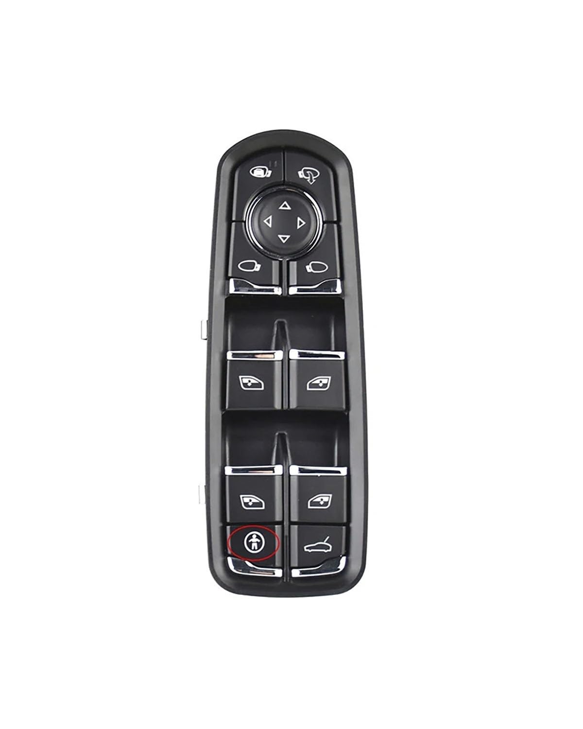 Fensterheber Schalttaste 1PC Power Passagier Fahrer Fenster Control Schalter Taste Konsole Für PanameraES Für Cayenne Für 2010-2018 OE:7PP959858AEDML 7PP959858AF(With Children Logo) von DECFOIKN