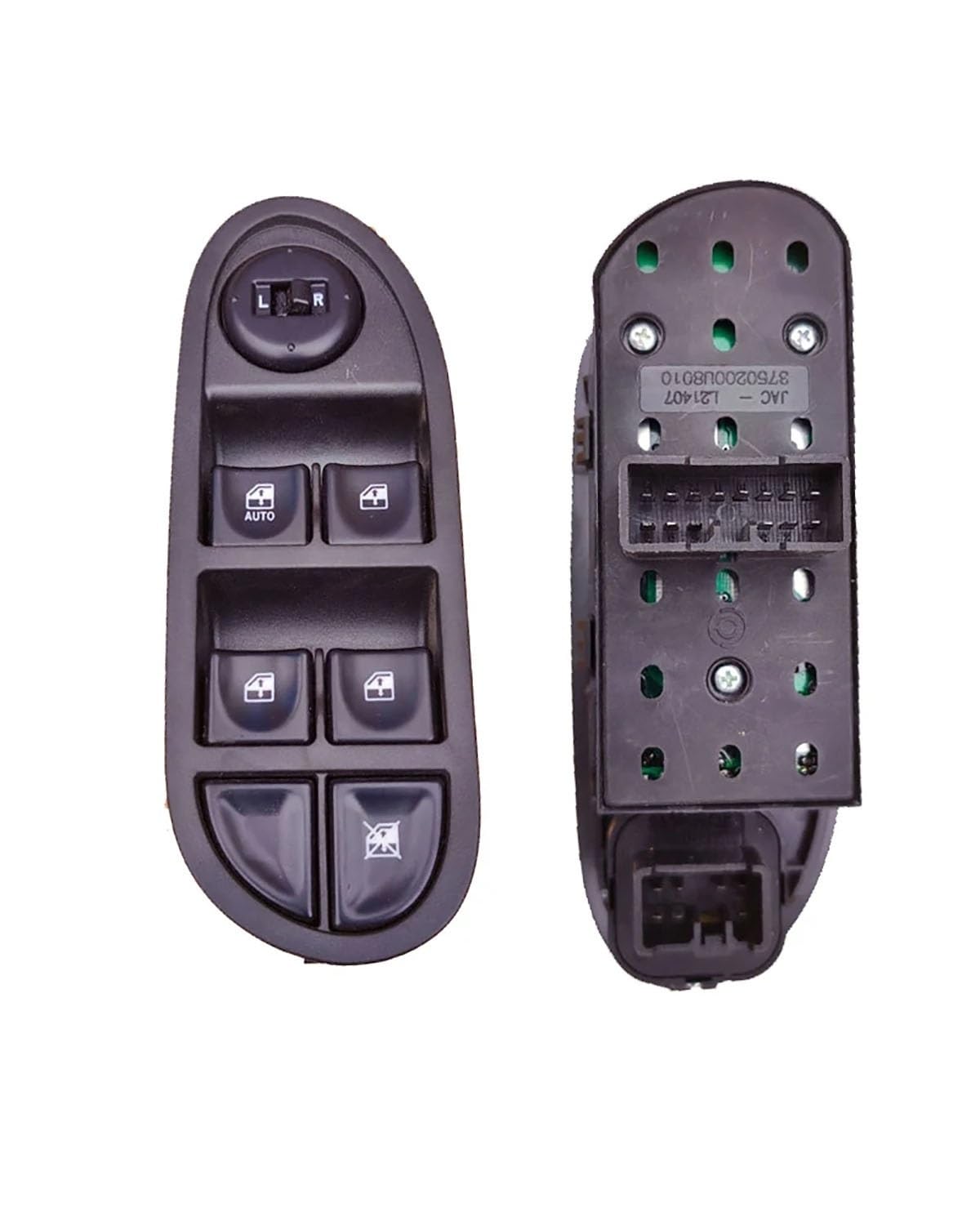 Fensterheber Schalttaste 1pc Auto Vorne Fahrer Hinten Links Rechts Fenster Glas Heber Button Control Schalter Für JAC J3 OE:3750200U8010(Front left) von DECFOIKN