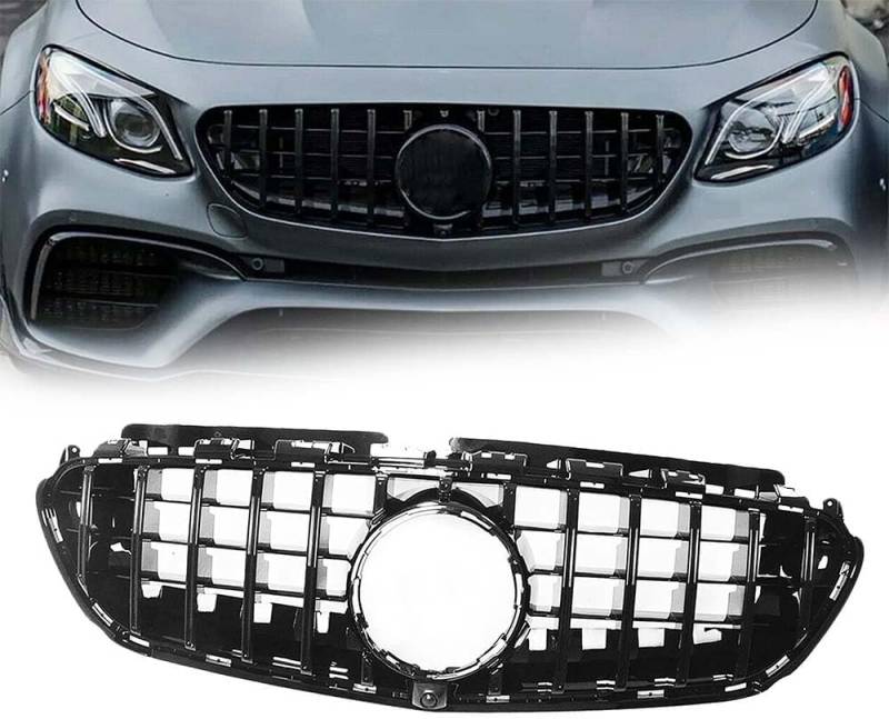 Auto Front Kühlergrille für Benz W213 E63 AMG 2016 2017 2018 2019 2020,Front Nieren Kühlergrill Front stoßstange Gitter Waben Grill Dauerhaft von DECI