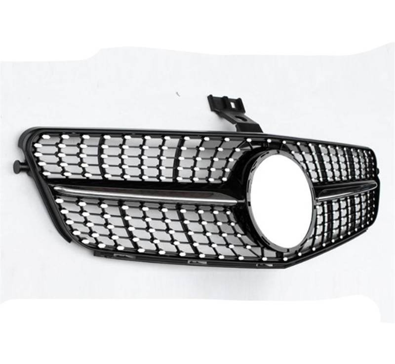 Auto Front Kühlergrille für Mercedes Benz C-Klasse W204 2008–2014 C180 C200 C300,Front Nieren Kühlergrill Front stoßstange Gitter Waben Grill Dauerhaft,A/Schwarz von DECI