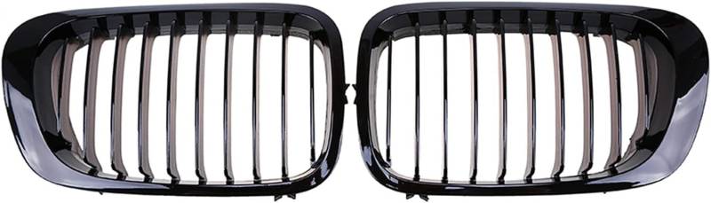 DECI Auto Front Kühlergrille für BMW Serie 3 E46 M3 Coupe Cabrio 1999-2003- 2007,Front Nieren Kühlergrill Front stoßstange Gitter Waben Grill Dauerhaft,A-Nero von DECI