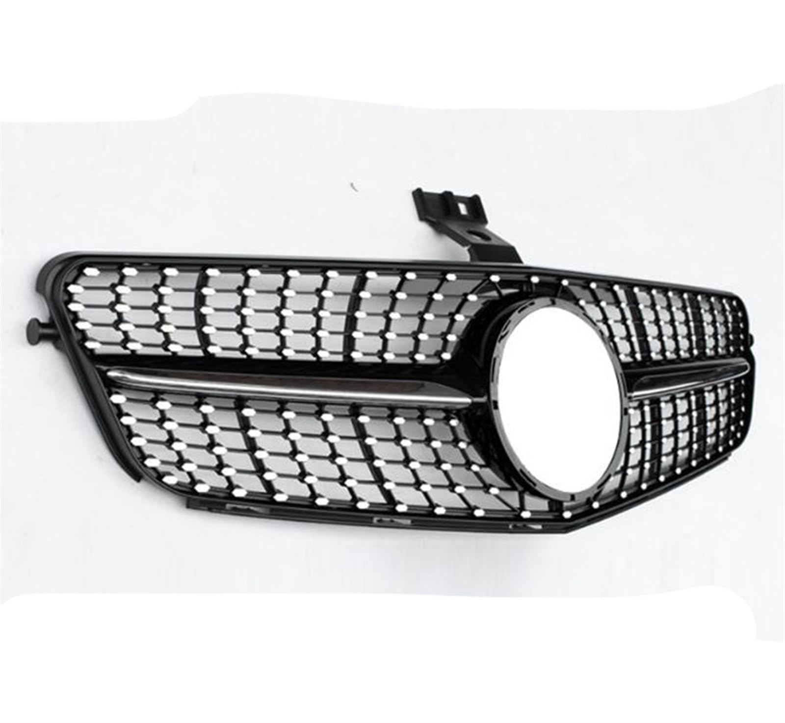 DECI Auto Front Kühlergrille für Mercedes Benz C-Klasse W204 2008–2014 C180 C200 C300,Front Nieren Kühlergrill Front stoßstange Gitter Waben Grill Dauerhaft,A/Schwarz von DECI