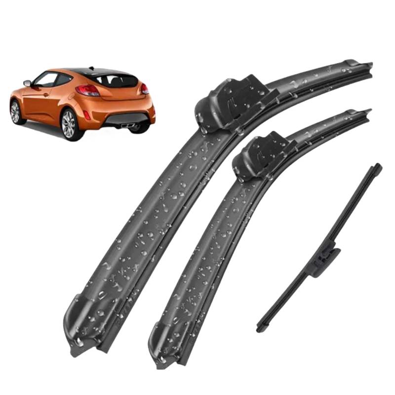 Scheibenwischer für Hyundai Veloster MK1 2012-2018,Auto Scheibenwischer Frontscheibe Scheibenwischerblätter Vorne Und Hinten Set von DECI