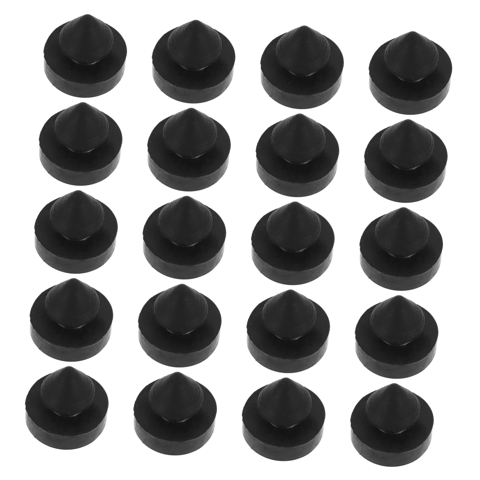 DECORNIJIA 20 Stück Antikollisionsstoßdämpfer Türschutz Weißer Türstopper Hush-Bumps-innentüren Türkeilsicherung Magnetische Türstopper -Upgrades Wandschutz Von Türklinken Gummi Black von DECORNIJIA