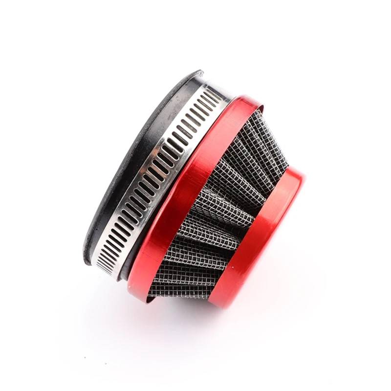 Ansaugluftfilter Motorrad 48mm 50mm 60mm Universal Motorrad Luftfilter Intake Pilzkopf Luftfilter Für Off-road Für ATV Quad Dirt Pit Bike Luftfilter Motorrad(52-54mm red) von DECTER