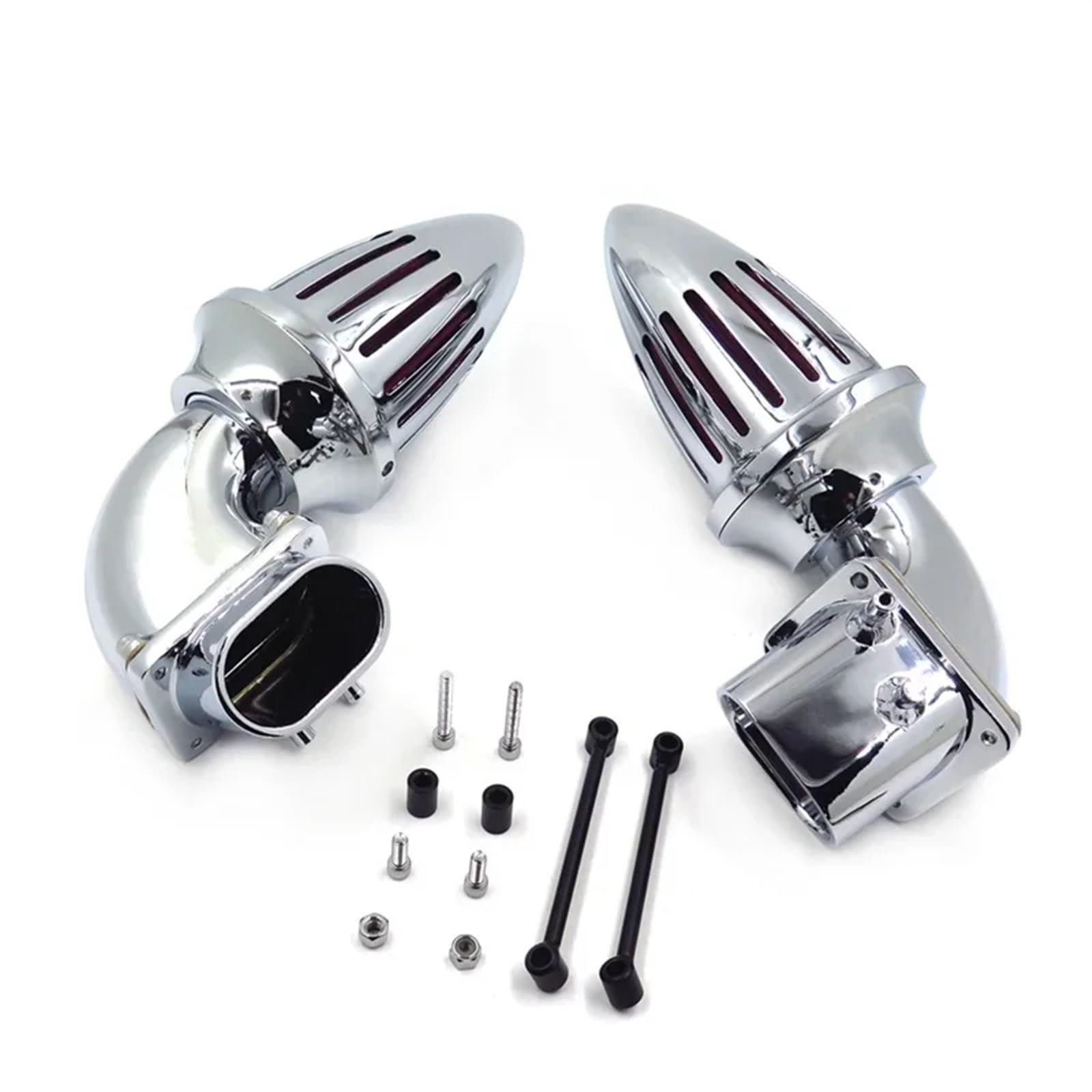 Ansaugluftfilter Motorrad Für Suzuki Für Boulevard M109R Motorrad Dual Spike Luftfilter Rot Filter Kit Intake Billet Aluminium Luftfilter Motorrad(MT236B-CD) von DECTER