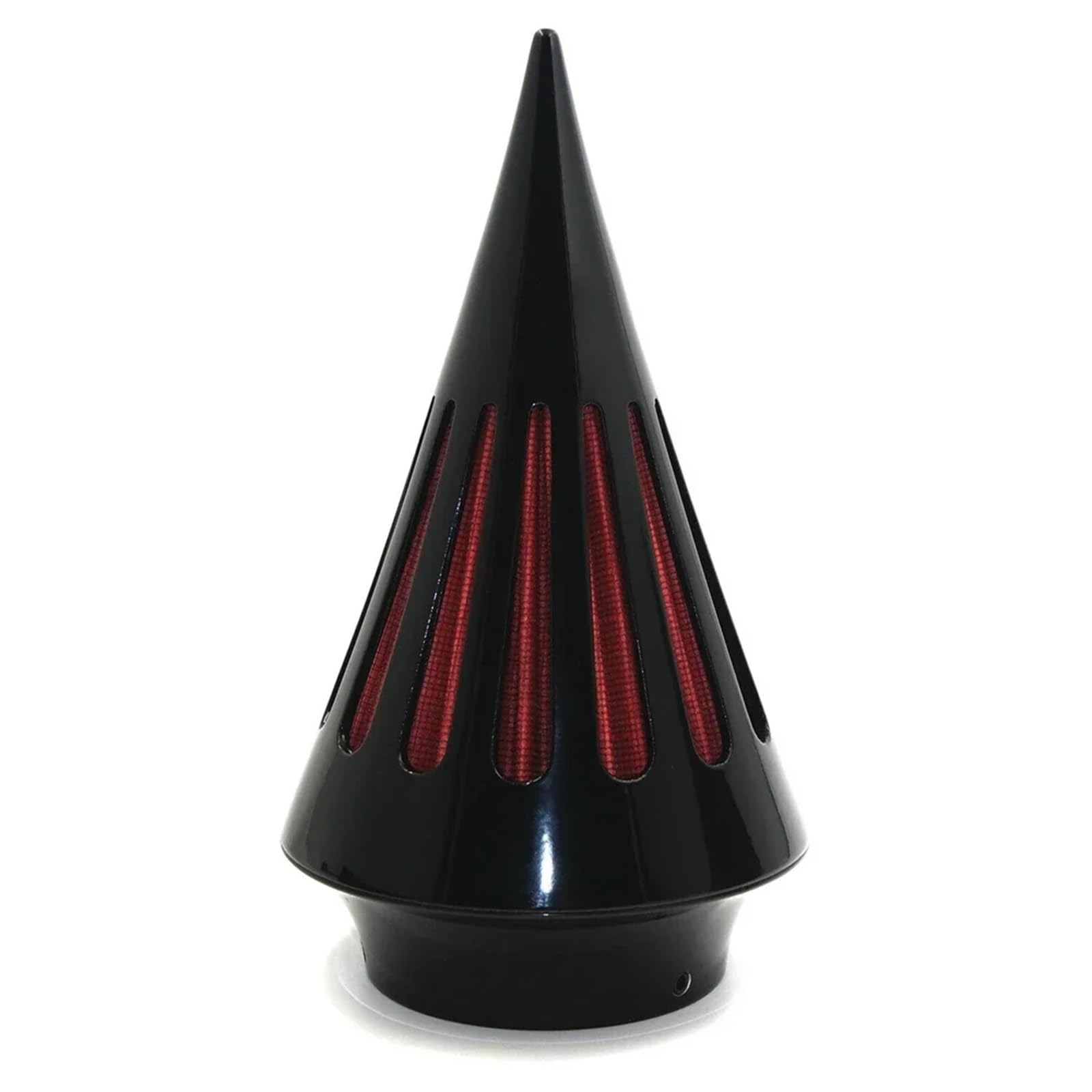 Ansaugluftfilter Motorrad Für Vstar Für V-Star 650 1986-2012 Motorrad Gloss Black Spike Luftfilter-Ansaugkit Luftfilter Motorrad(CONE-A-BIG-GBK) von DECTER