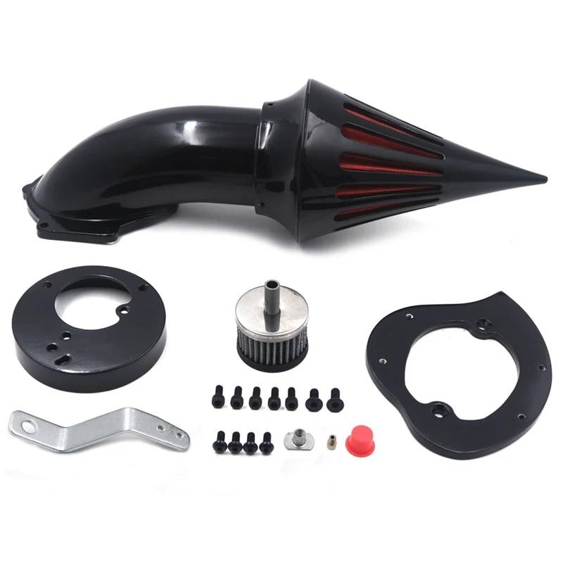 Ansaugluftfilter Motorrad Für Vtx1300 Für Vtx 1300 1986-2019 Luft Reiniger Intake Filter Kits Motorrad Teile Luftfilter Motorrad(MT225-002-GBK) von DECTER