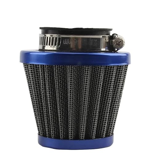 Ansaugluftfilter Motorrad Motorrad-Luftfilterschaum Luftfilterreiniger Motorrad-Kaltluftansaugschwamm High Flow Pilzkopf Tropfenform Universal Luftfilter Motorrad(Blue) von DECTER